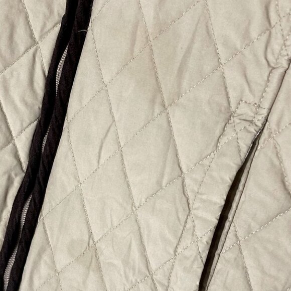 Vintage Banff Beige Quilted Zip Front Vest L - Picture 10 of 13